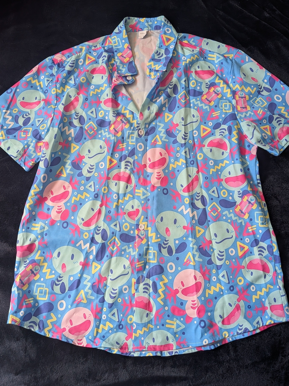 Pokemon Whooper Short Sleeve Button Up